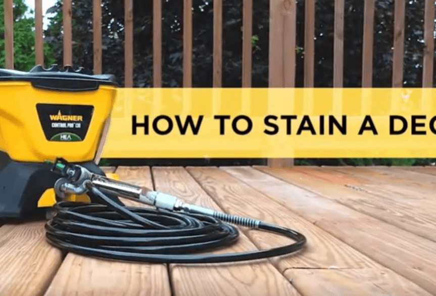 Can You Spray Stain Through A Paint Sprayer