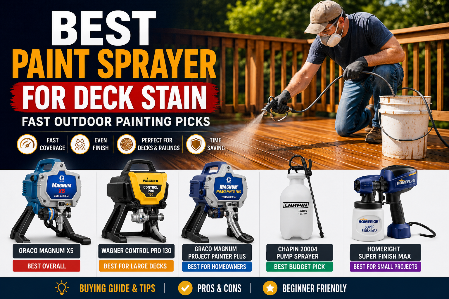 best Paint sprayer for deck stain
