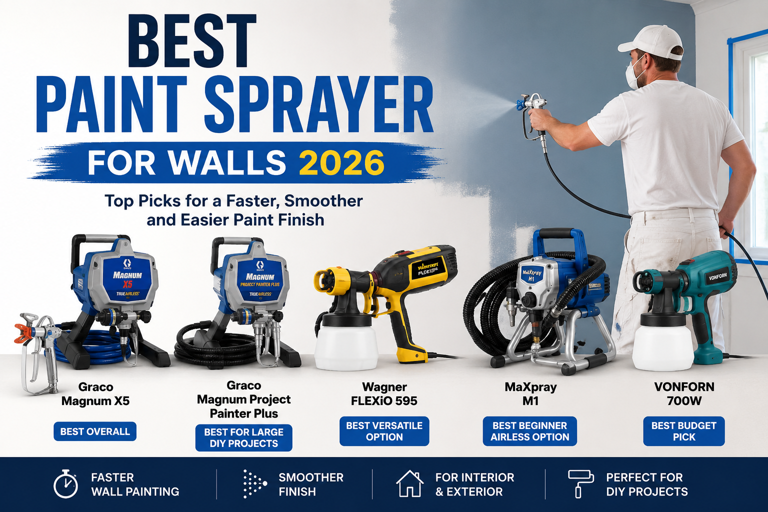 Best paint sprayer for walls 2026
